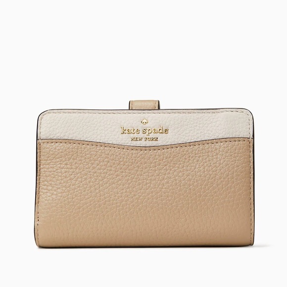 Kate Spade Leila Medium Compact Bifold Wallet 
Light Sand Multi - Picture 3 of 16
